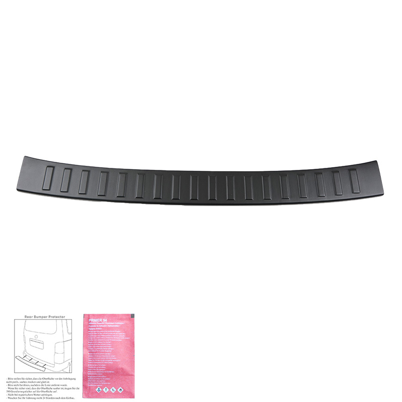 Protection de seuil arrière sur mesure pour Volkswagen Crafter MK2 2016- & MAN TGE MK1 PreFacelift 2016- - Noir mat