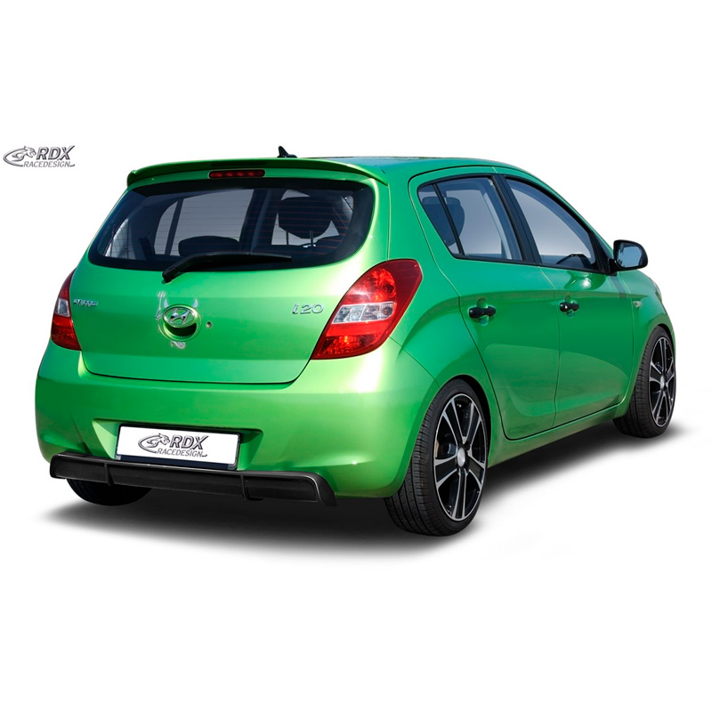 Jupe arrière 'Diffuseur' sur mesure pour Hyundai i20 PB/PBT 2008-2012 (ABS noir luisant)