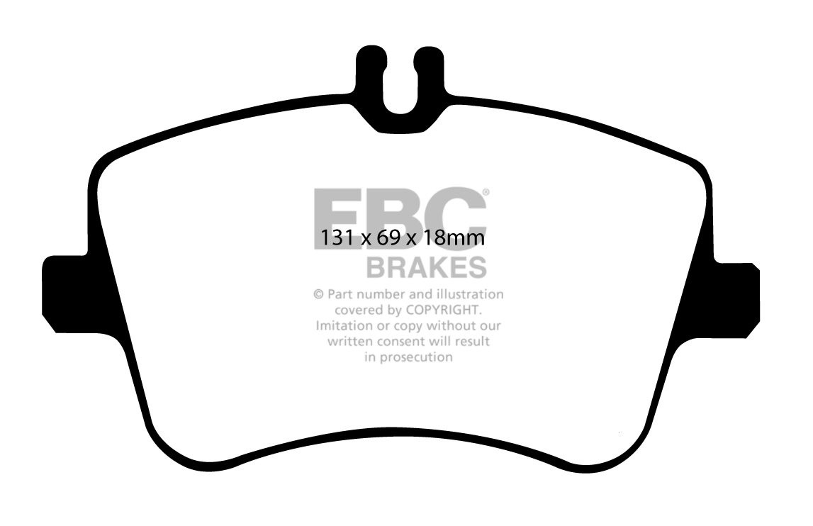 EBC Brakes MERCEDES C-Class (W203) C200 2000-2004 Remblokken voo