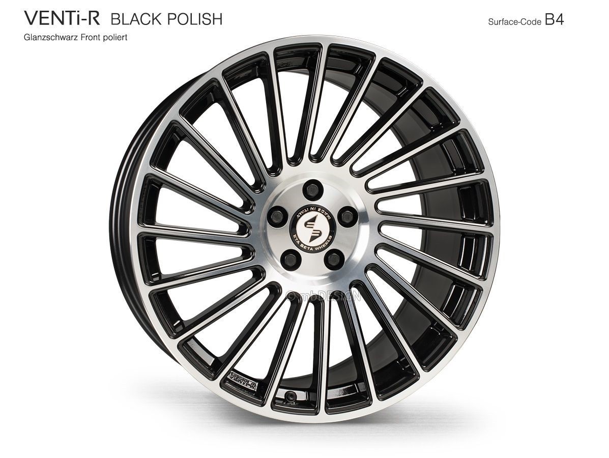 EtaBeta VENTi-R 8,5x19 5x108 ET45 Black Matt Polish