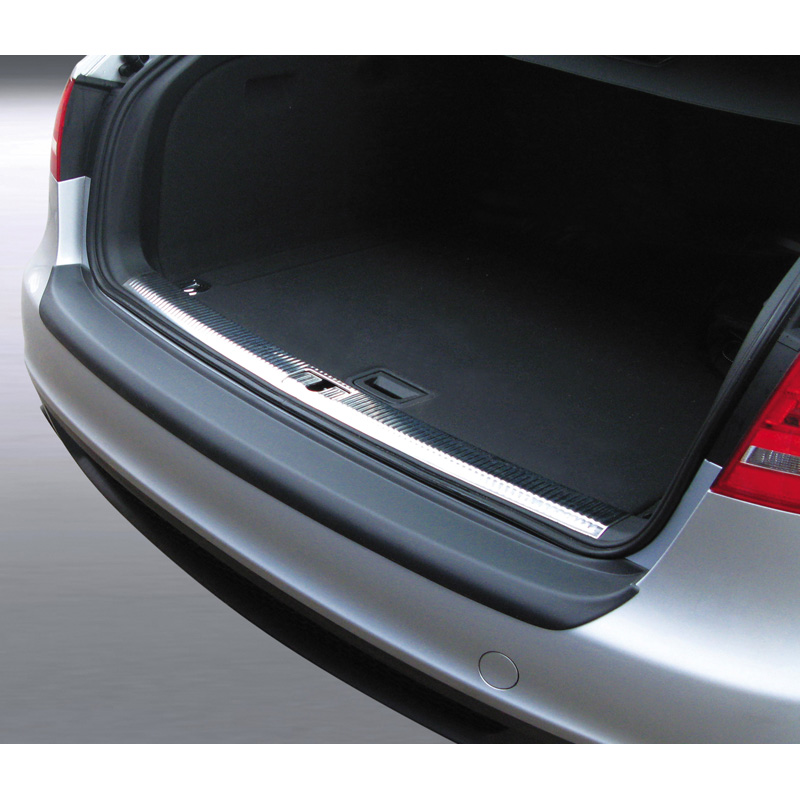 Protection de seuil arrière (ABS) sur mesure pour Audi A4 Avant 2008-2012 Noir