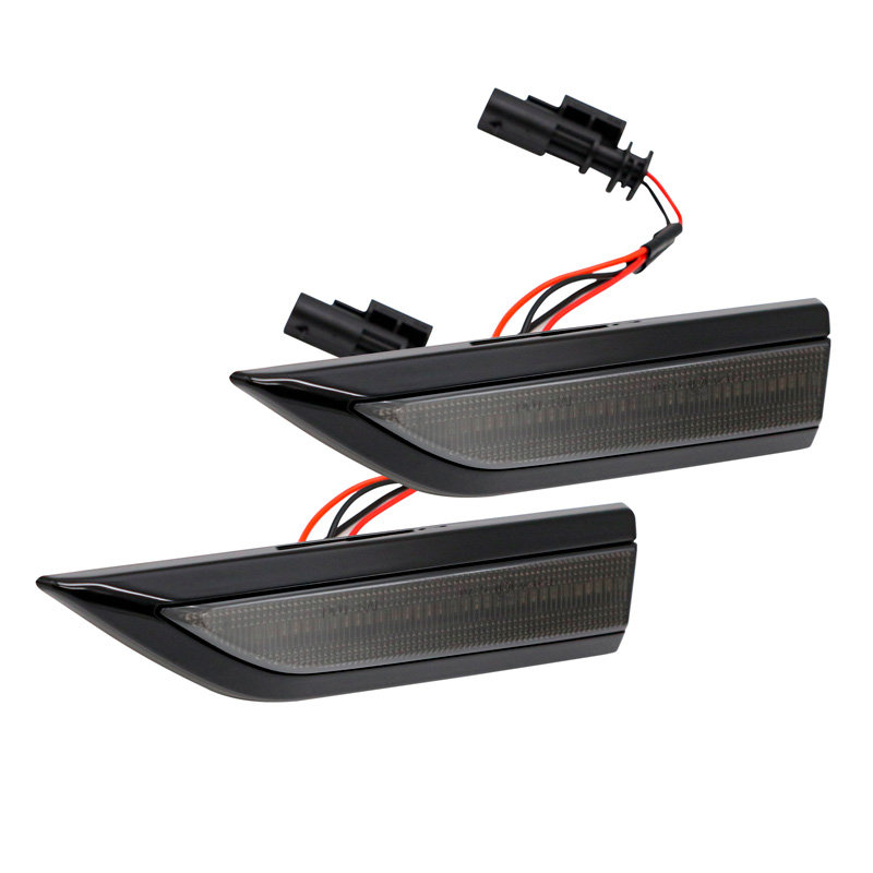 Set de Clignotants Latéraux LED sur mesure pour Volkswagen Caddy IV 2015-2020 - Fumée - incl. Feux Dynamiques