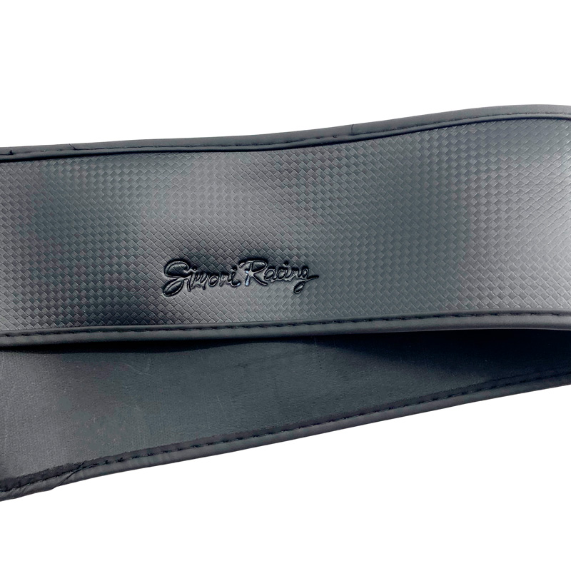 Simoni Racing Couvre-Volant Carbon Look - Eco-Cuir Noir - 37-39cm