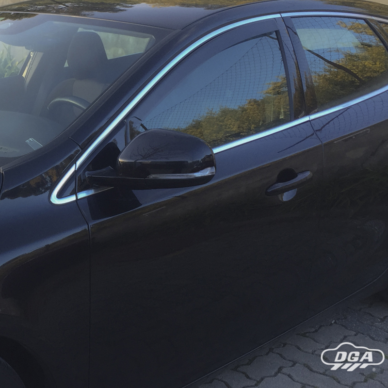 DGA Déflecteurs d'Air sur mesure pour Volvo V40 HB 5-portes 2012-2019 (2-pièces)