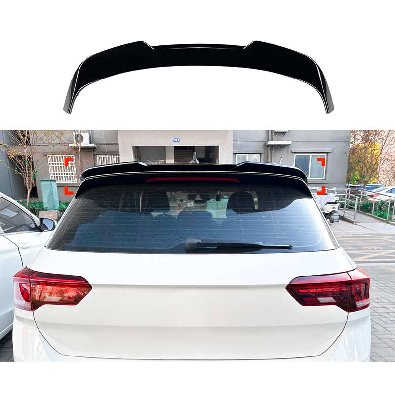 Becquet de toit sur mesure pour Volkswagen T-Roc (A11) 2017- (ABS Noir Luisant)