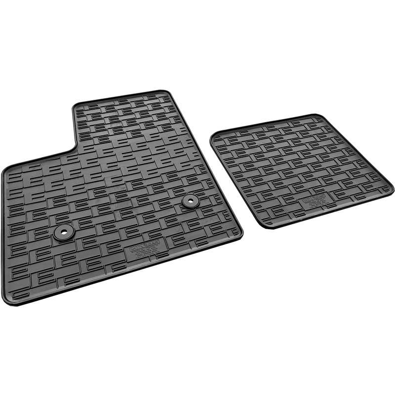 CIKCAR Set tapis de caoutchouc sur mesure pour Opel Rocks-e 2021- / Citroën Ami 2020- / Fiat Topolino 2023- (2-pièces + points de fixage)