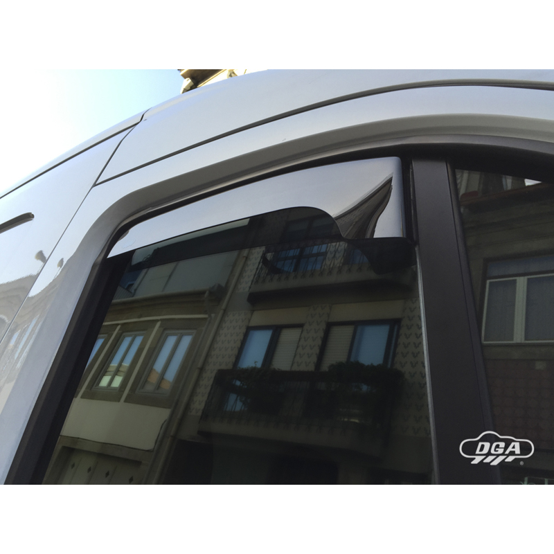 DGA Déflecteurs d'Air sur mesure pour Ford Transit FBD 2-portes 2014- (2-pièces / court)