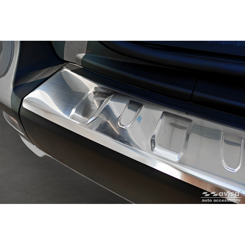 Protection de seuil arrière inox sur mesure pour Renault Kangoo & Nissan Townstar 2021- 'Ribs'