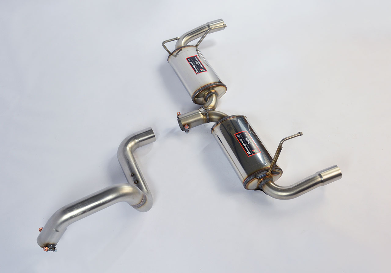 Rear exhaust Right - Left for Performance sport exhaust for 500 ABARTH 1.4T Assetto Corse (190 Hp) Ø
