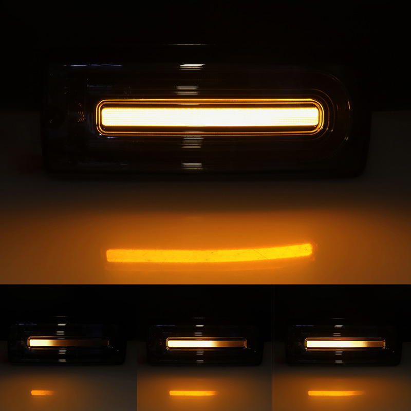 Set de Feux Arrière LED sur mesure pour Mercedes Classe-G W463 G500/G550/G55/G63 AMG 1999-2018 - Fumée - incl. Feux Dynamiques