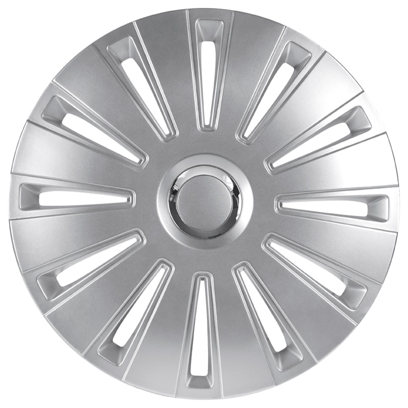 Jeu d'enjoliveurs Daytona Pro 13-inch argent/anneau chromé