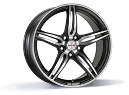Motec Penta Metallic Black Matt Polish 8,5x19 5x120 ET15 Velgen