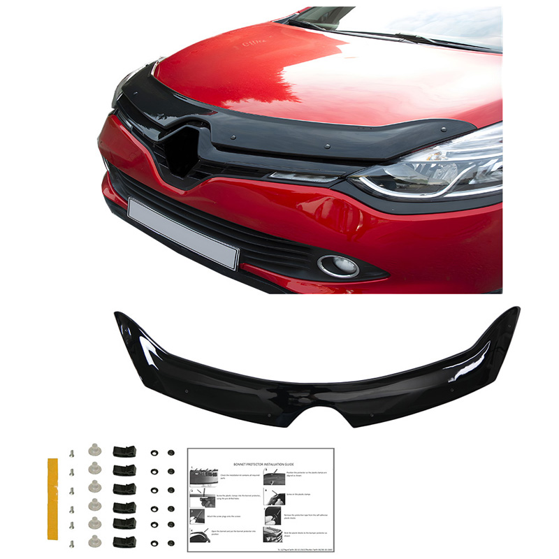 Protection du capot sur mesure pour Renault Clio D 2012-2019 - Noir brillant