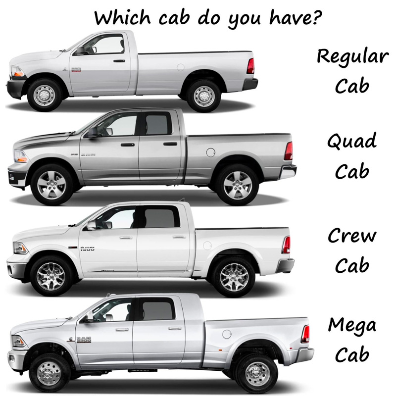 Déflecteurs latéraux sur mesure pour Dodge Ram Pickup 2 portes 2002-2009