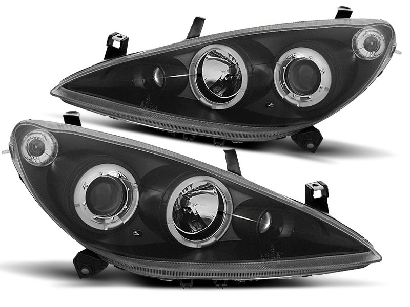 Phares Peugeot 307 Angel Eyes noire
