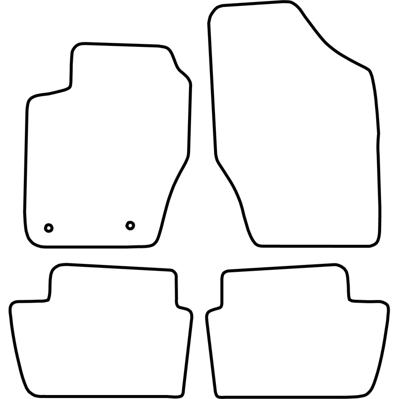 Set de tapis de sol sur mesure pour Peugeot 307 2001-2009