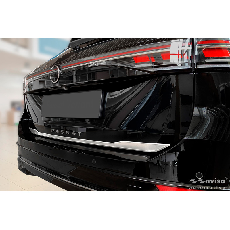 Avisa Revêtement d'habillage du hayon du coffre inox brossé sur mesure pour Volkswagen Passat Variant (CJ5) 2024-