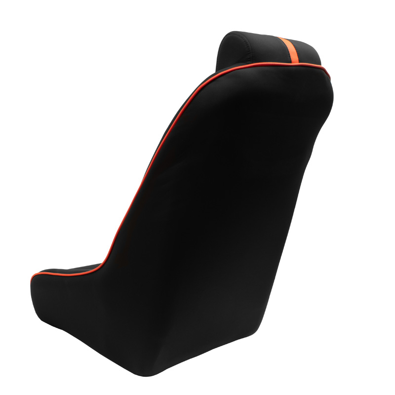 Siège baquet 'Classic RS' - Noir/Rouge - Dossier fixe + Appuie-tête intégré - incl. glissières