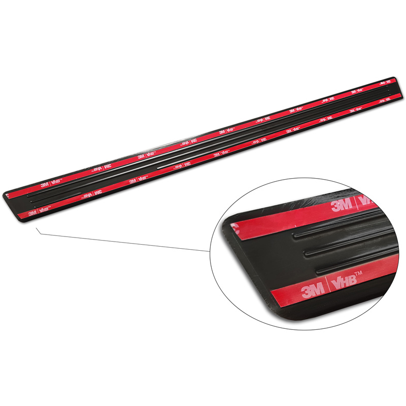 Seuils de portes inoxydable noir sur mesure pourSkoda Enyaq iV 2020- - 'Special Edition' - 4-pièces