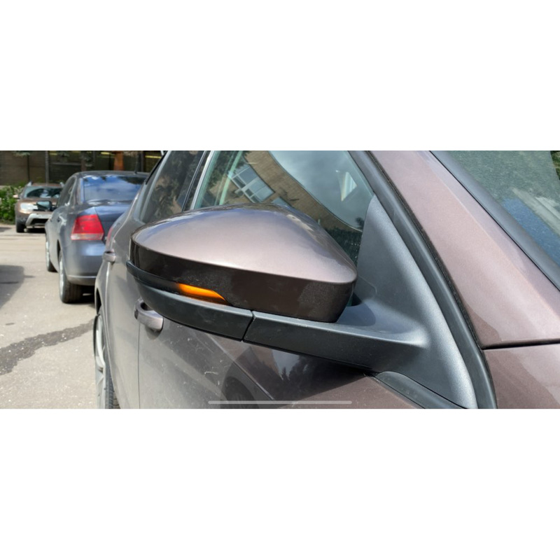 Set de Clignotants de Rétroviseurs LED sur mesure pour Skoda Octavia III 2013-2020 & Volkswagen T-Roc 2017-2020 / T-Cross 2019- - Fumée - incl. Feux Dynamiques