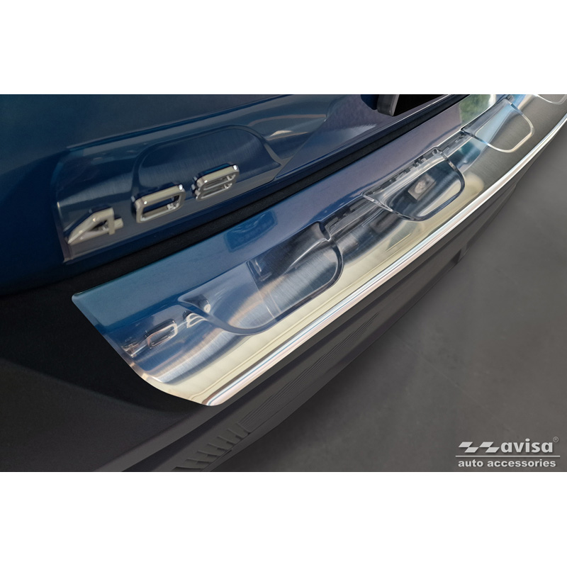 Protection de seuil arrière inox sur mesure pour Peugeot 408 II Fastback 2023-