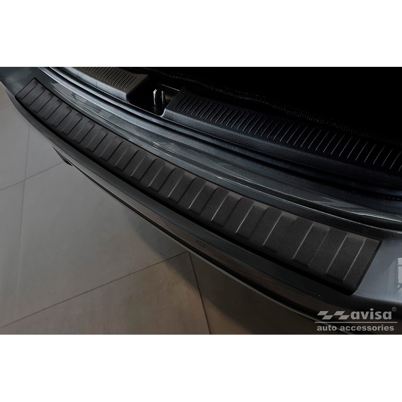 Protection de seuil arrière inox noir mat sur mesure pour Mercedes Classe-B III W247 / AMG 2018-