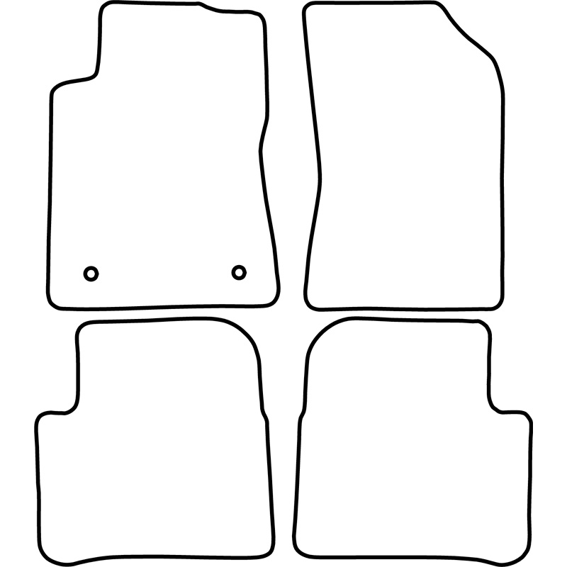 Set de tapis de sol sur mesure pour Citroën C3 2016-