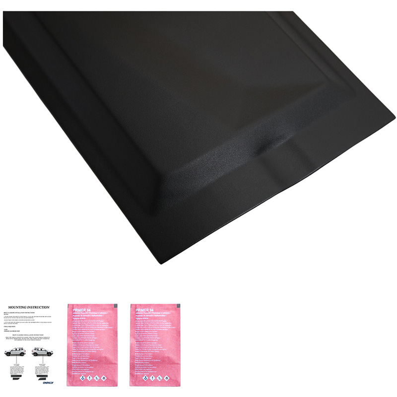 Oneway Jeu de baguettes de porte sur mesure pour Nissan Navara D40 2005-2010 - Noir mat