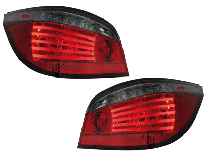 Feux arriere LED BMW E60 lim. rouges/de fumee