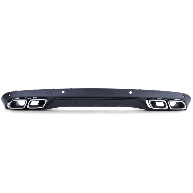 Achterbumper Diffuser passend voor Mercedes C-Klasse Kombi S205 C63 Look incl. Sierstukken