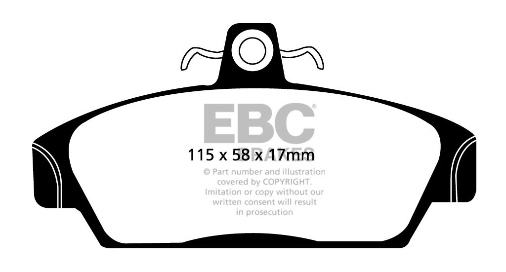 EBC Brakes ROVER Metro 1.4 90-95 Remblokken voorzijde