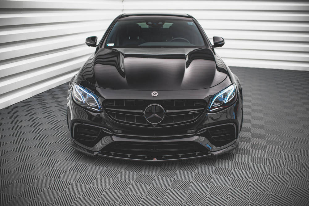 Voorspoiler V.3 Mercedes E63 AMG Maxton Glans Zwart
