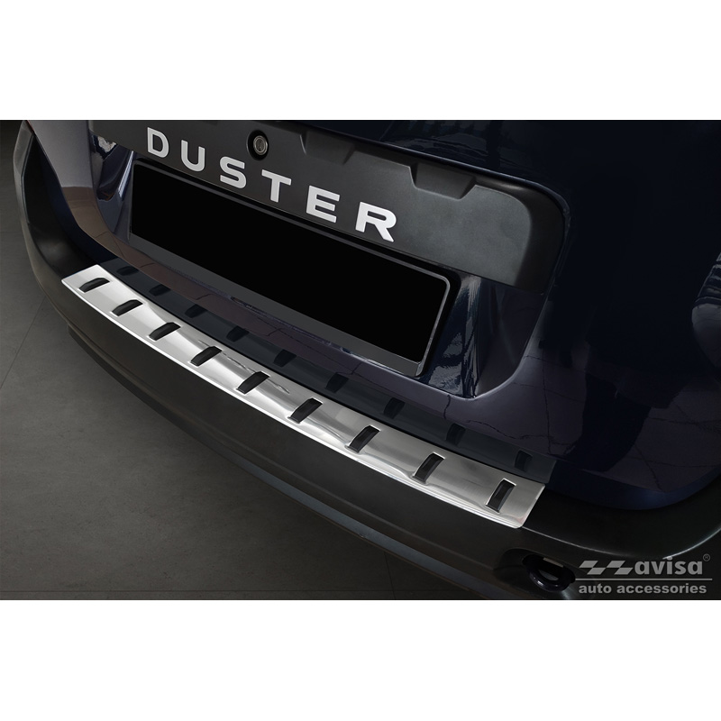 Protection de seuil arrière inox sur mesure pour Dacia Duster 2010-2013 & Facelift 2013-2017 'STRONG EDITION'