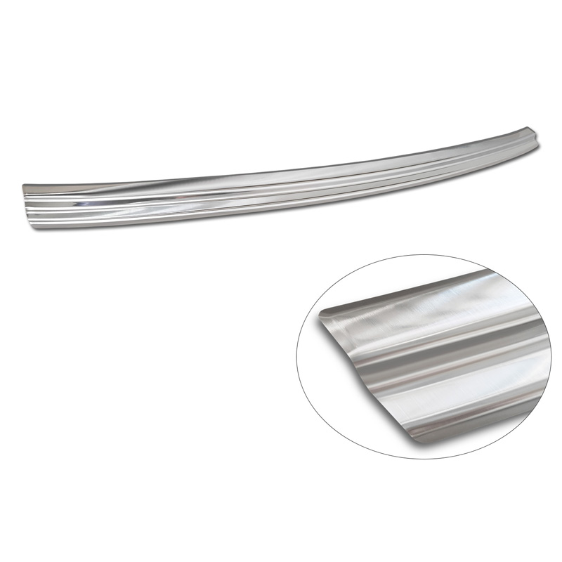 Protection de seuil arrière inox sur mesure pour Mercedes EQC (N293) 2019- 'Ribs'