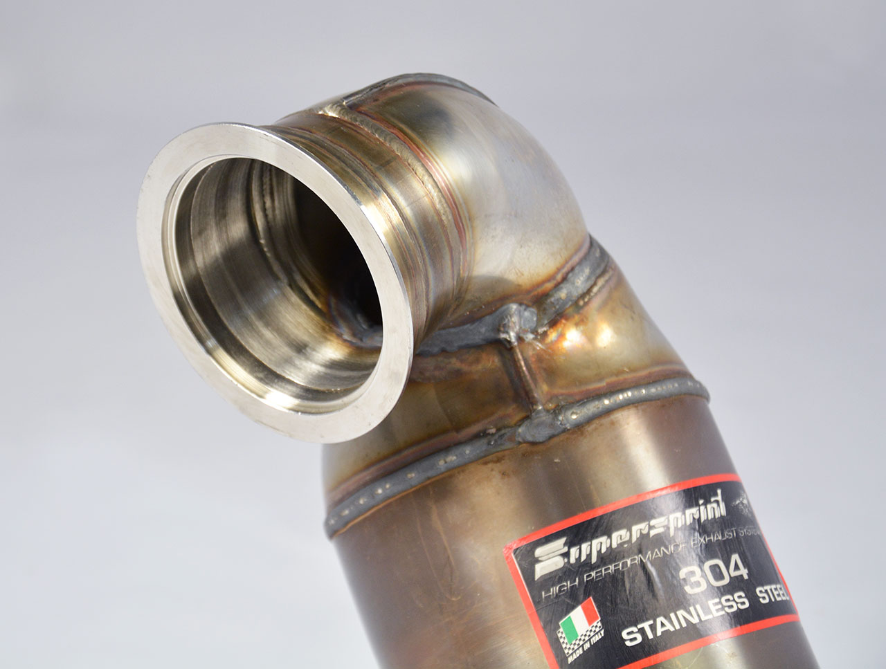 AUDI A3 8V Sedan QUATTRO 2.0 TFSi (USA model 220 Hp) 2013 Turbo downpipe kit + Metallic WRC 100 CPSI