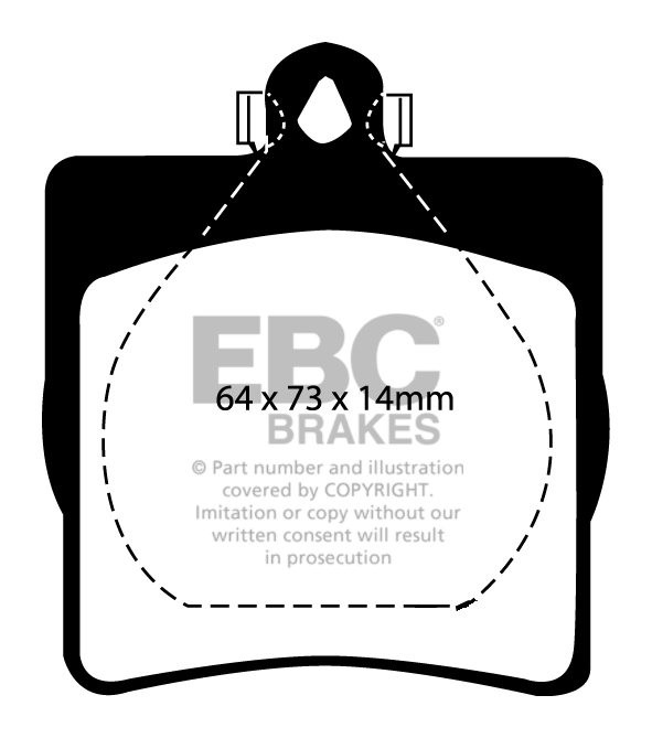 EBC Brakes MERCEDES C-Class Coupe (CL203) C160 K 2005-2008 Rembl