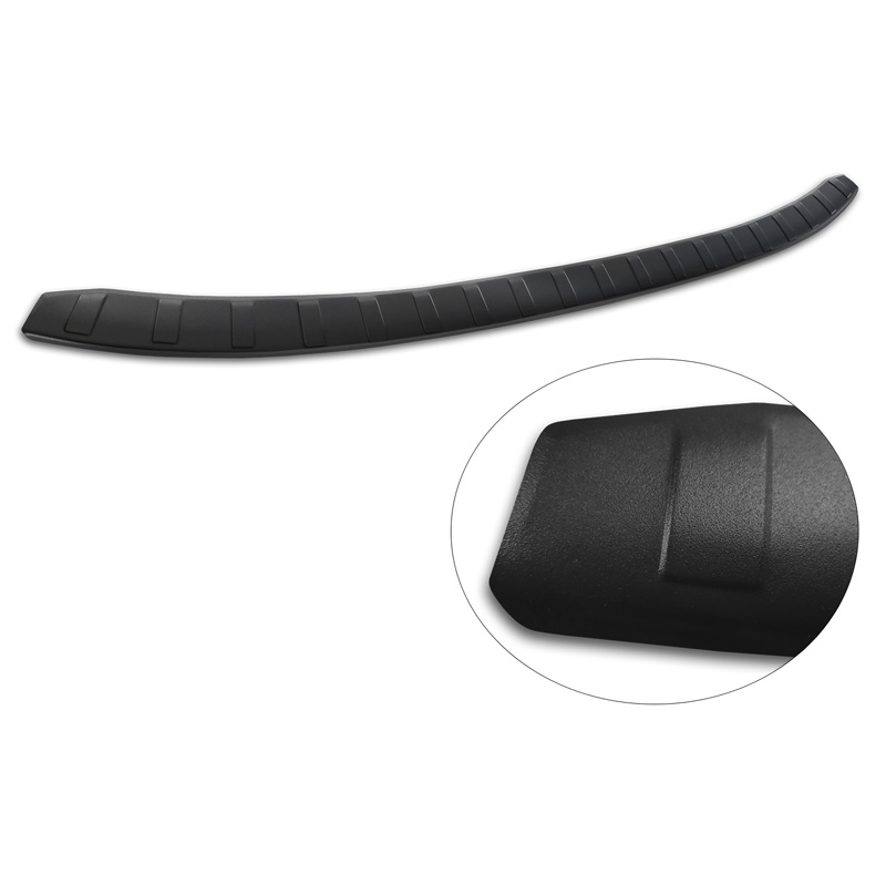 Protection de seuil arrière inox noir mat sur mesure pour BMW i3 (i01) 2013-2017 & FL 2017-2022 'Ribs'