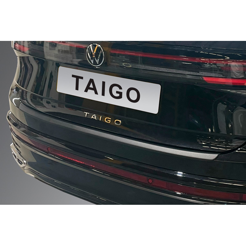 Protection de seuil arrière (ABS) sur mesure pour Volkswagen Taigo 2021- Noir