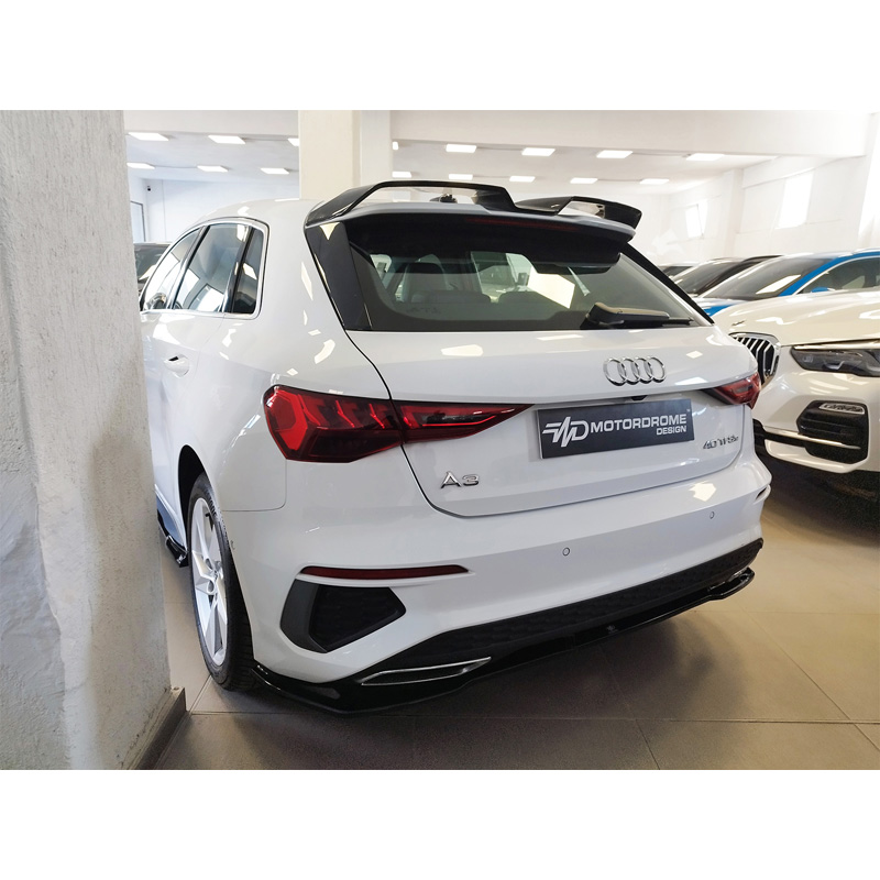 Motordrome Becquet de toit sur mesure pour Audi A3 (8Y) Sportback S-Line / S3 / RS3 2020-2024 incl. Facelift 2024- (PU)