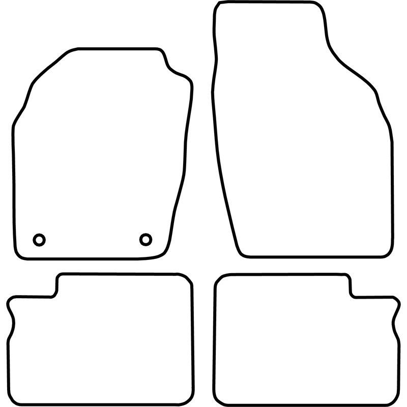 Set de tapis de sol en velours sur mesure pour Opel Agila 2002-2004