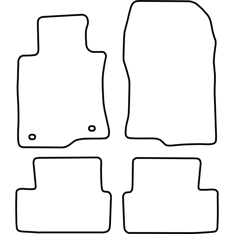 Set de tapis de sol sur mesure pour Honda Accord 2008-2011