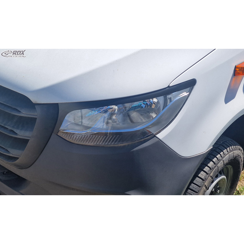 RDX Spoilers de phares sur mesure pour Mercedes Sprinter 2018- (ABS)