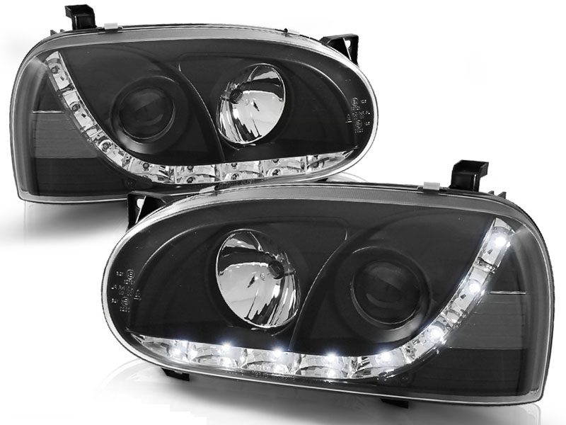 Headlights VW Golf III LED DRL DRL-Look
