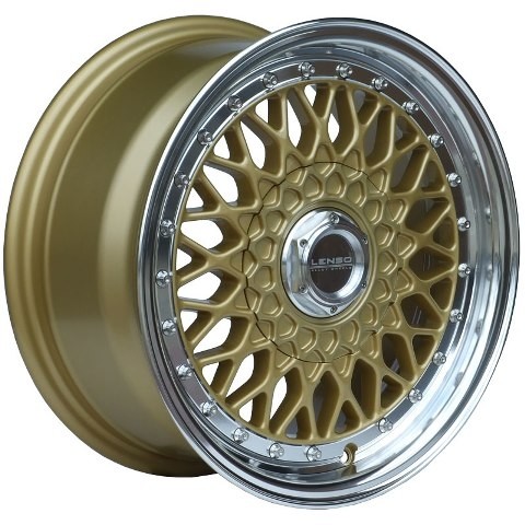 Lenso Wheels BSX 15 pouces replica roues gold