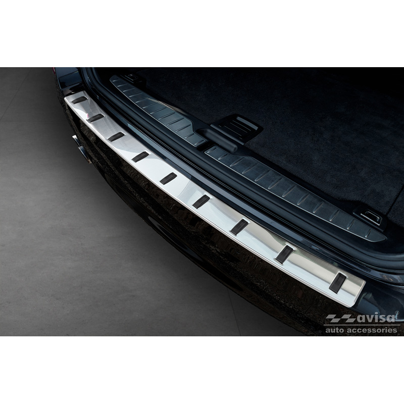 Protection de seuil arrière inox sur mesure pour BMW Série 5 (F11) Touring 2011-2013 & Facelift 2013-2017 'STRONG EDITION'