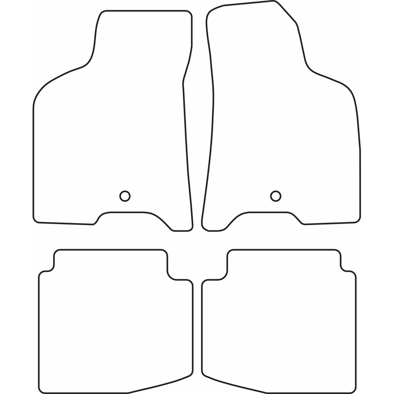 Set de tapis de sol sur mesure pour Volkswagen Lupo 1999-2004 excl. 3L