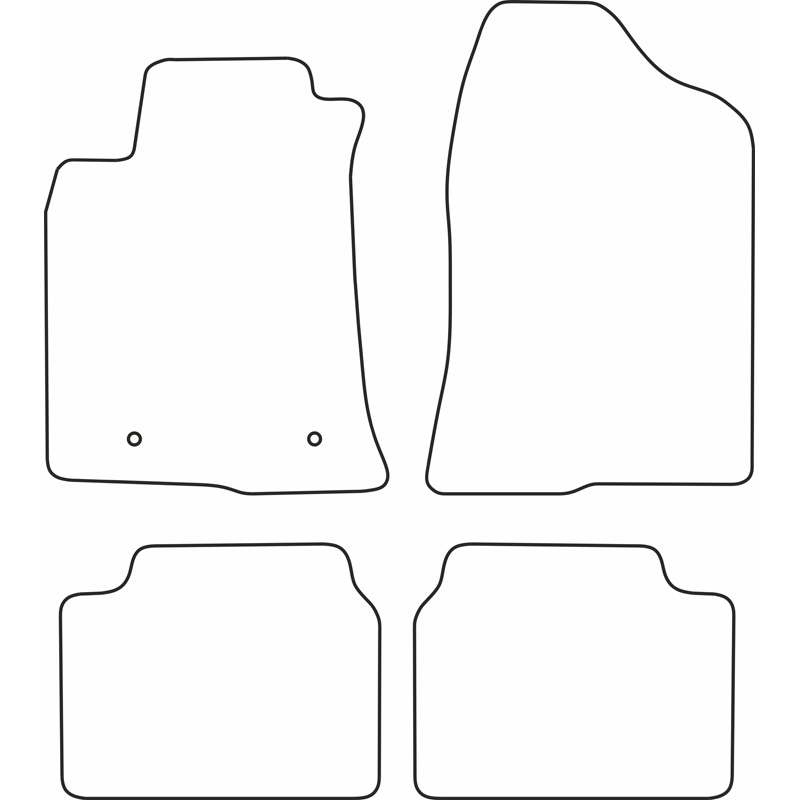 Set de tapis de sol sur mesure pour Toyota Avensis 2005-2009