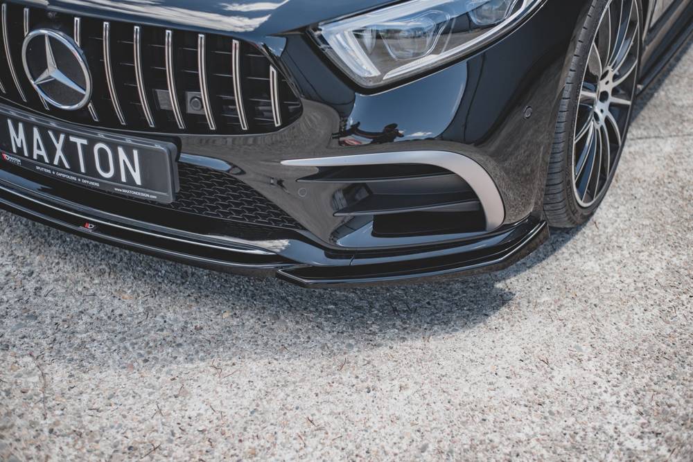 Voorspoiler V.1 Mercedes AMG CLS AMG Pakket & CLS53 C257 Maxton Glans Zwart