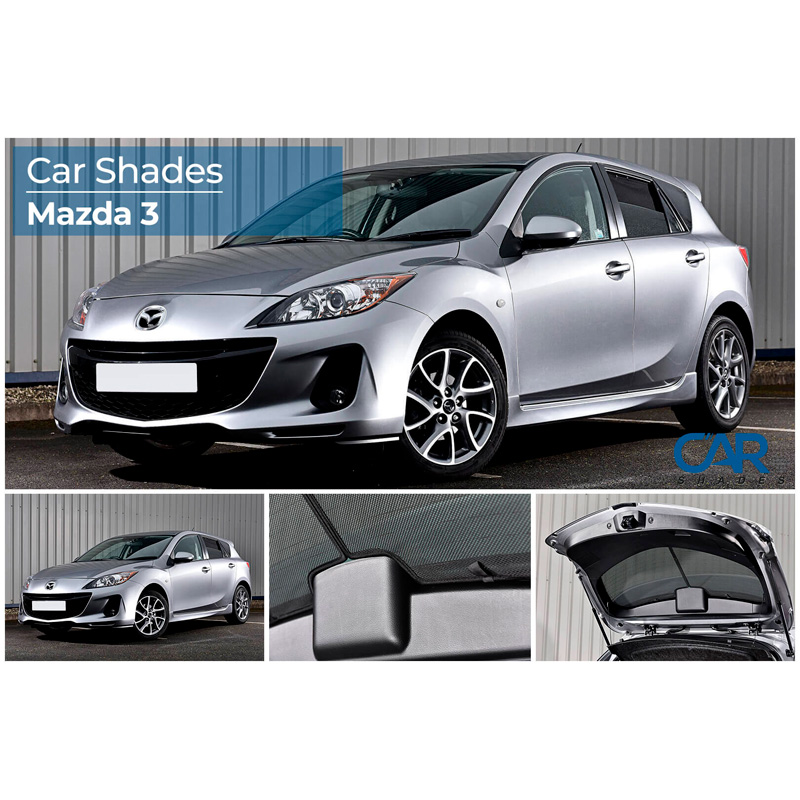 Set de Car Shades sur mesure pour Mazda 3 5-portes 2009-2014 (6-pièces)