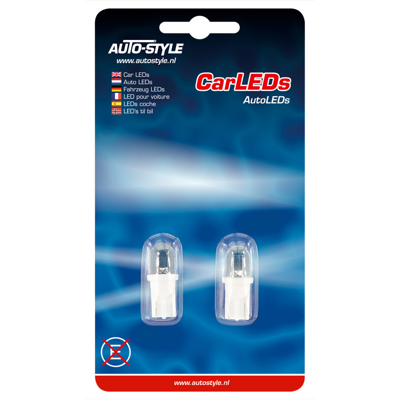 T-10 Ampoules LED 12V Blanc, set de 2 pièces